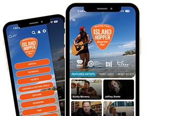 Island Hopper Songwriter Festival mobile app